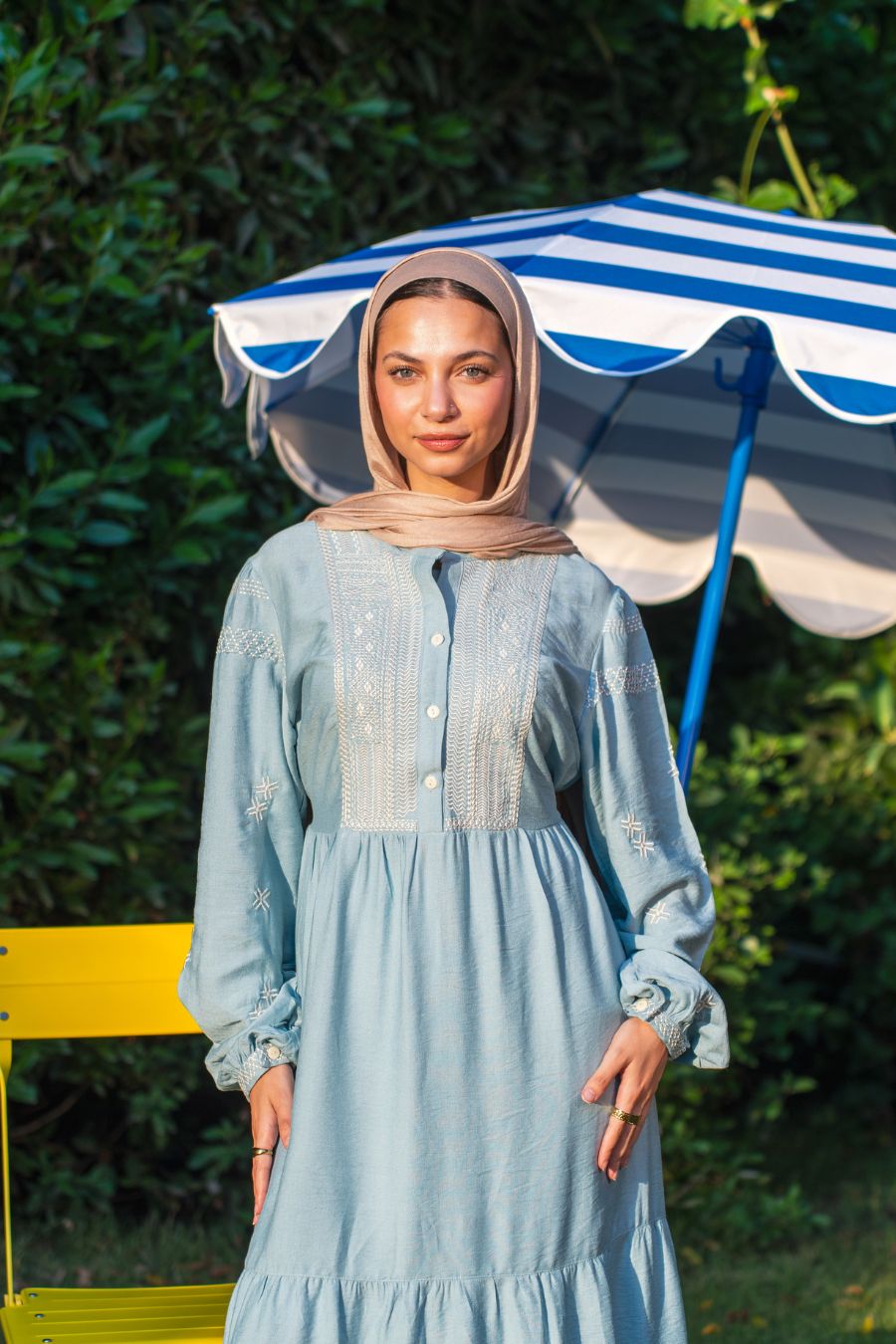 Layali Embroidered Dress