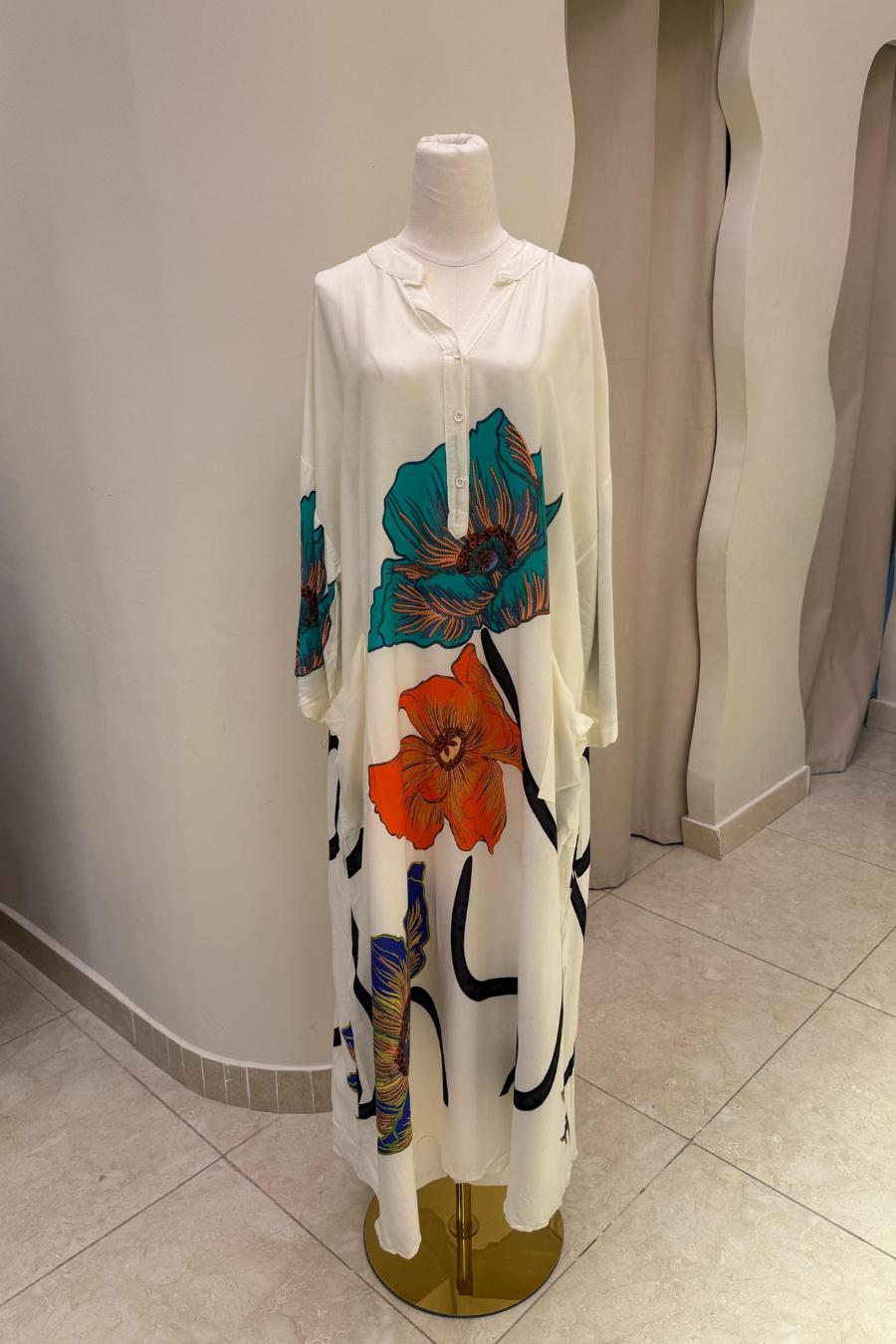 Turkish Flowered Abaya