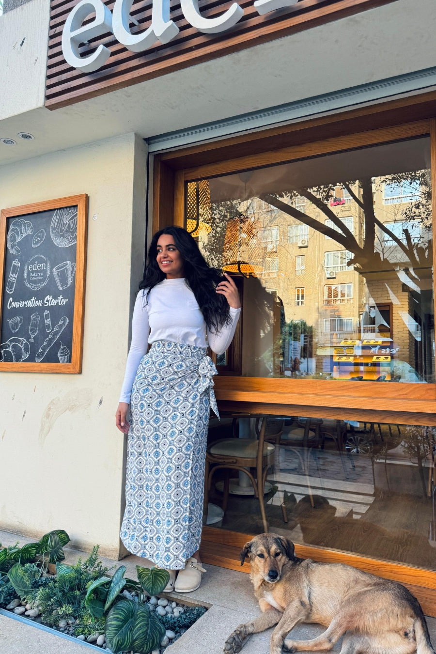 Geo Wrap Skirt