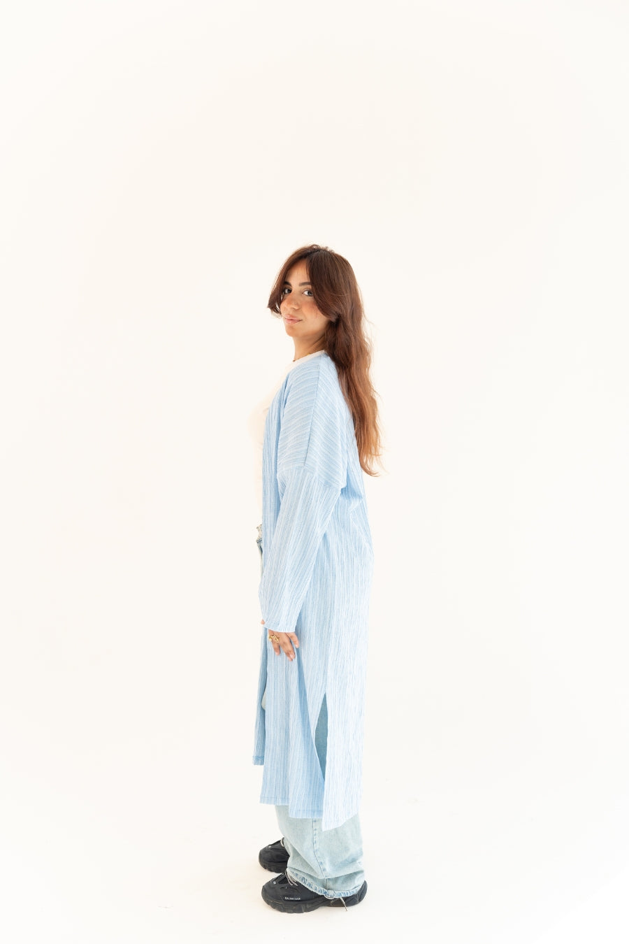 Pleated Cardigan