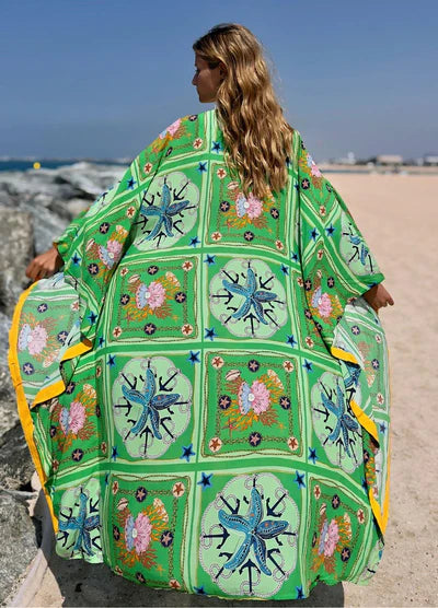 sea patterned kimono