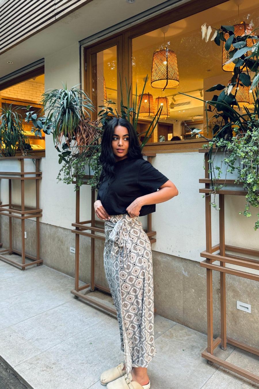 Geo Wrap Skirt