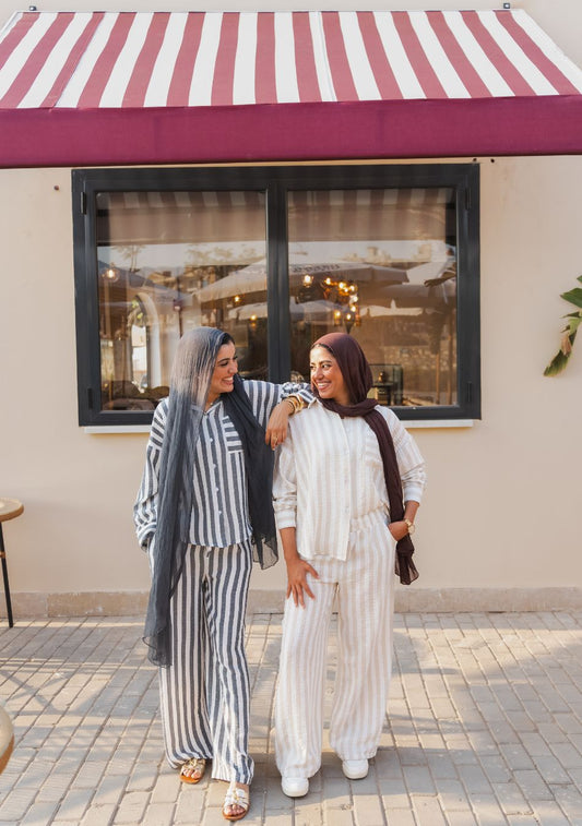 Striped Lounge Set Pants