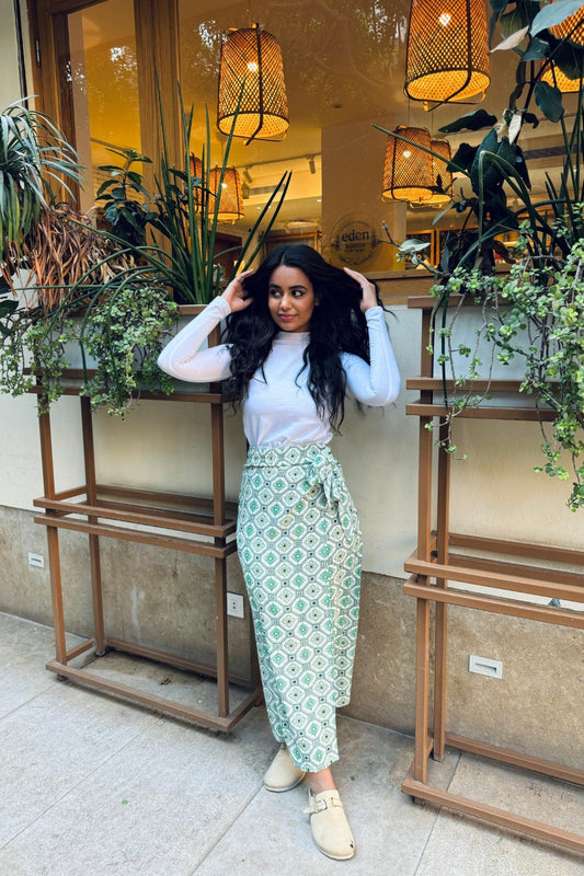 Geo Wrap Skirt