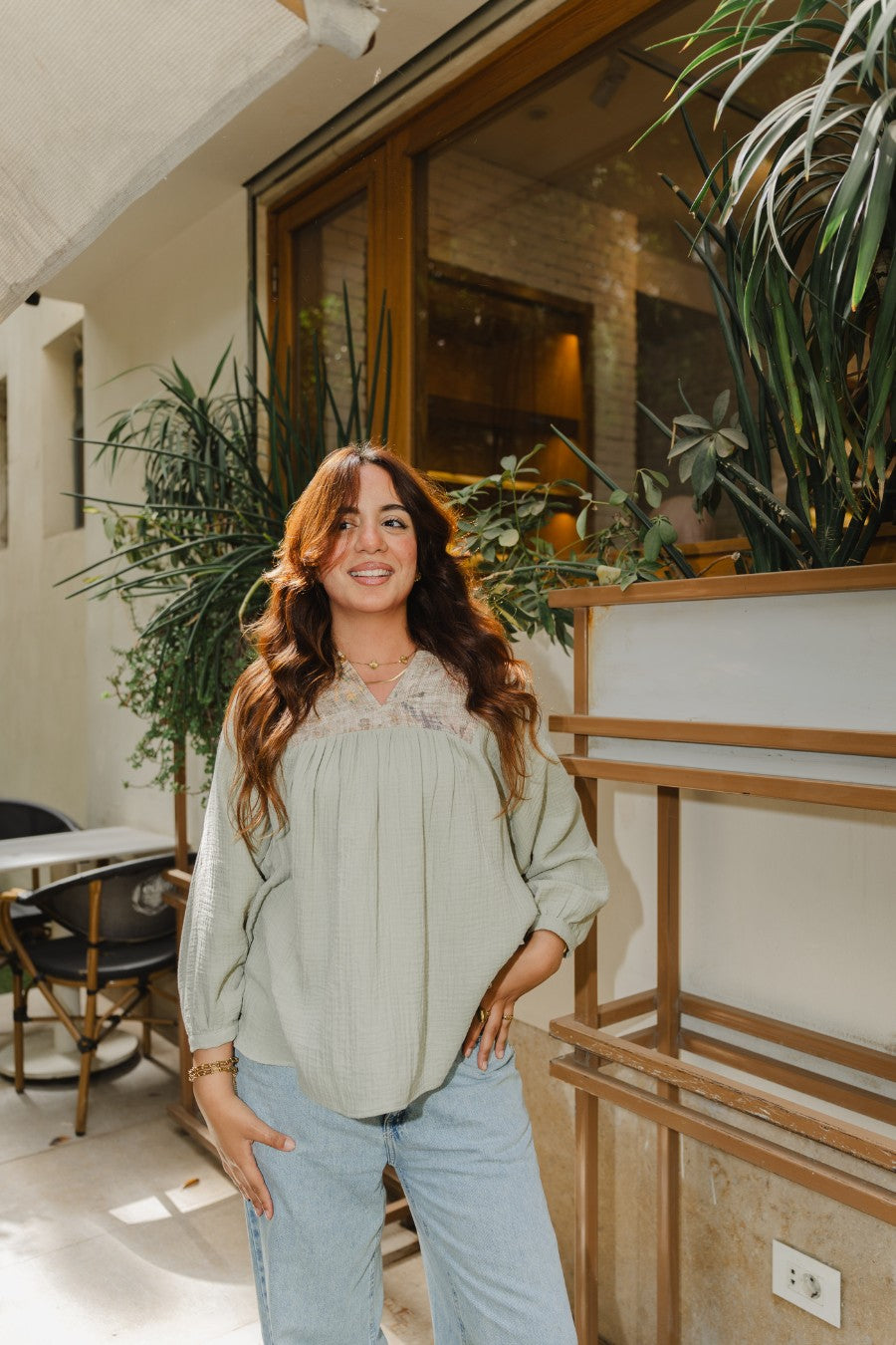 Nour Textured Blouse