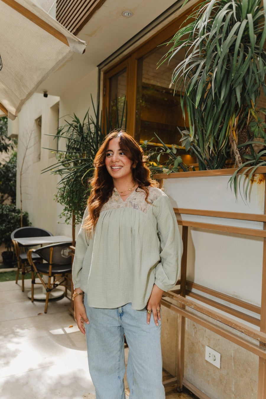 Nour Textured Blouse