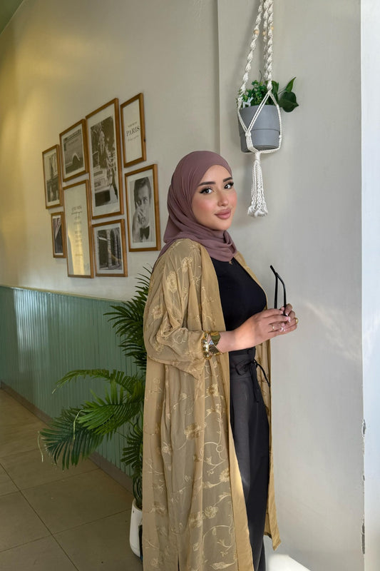 Layla Embroidered Sheer Kimono
