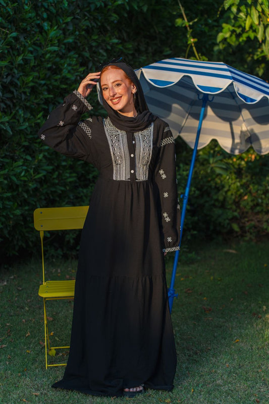 Layali Embroidered Dress