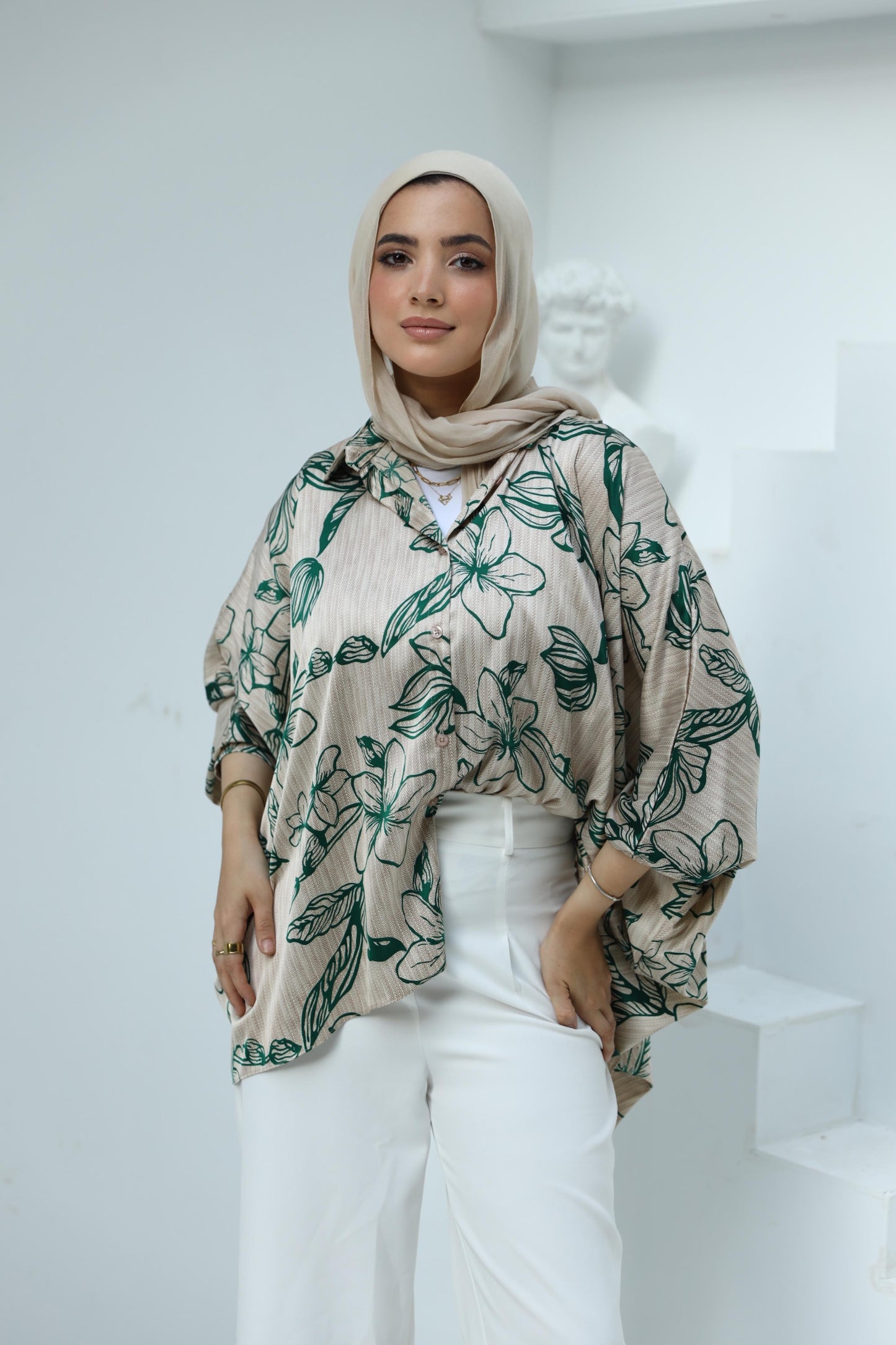 Satin Printed Blouse