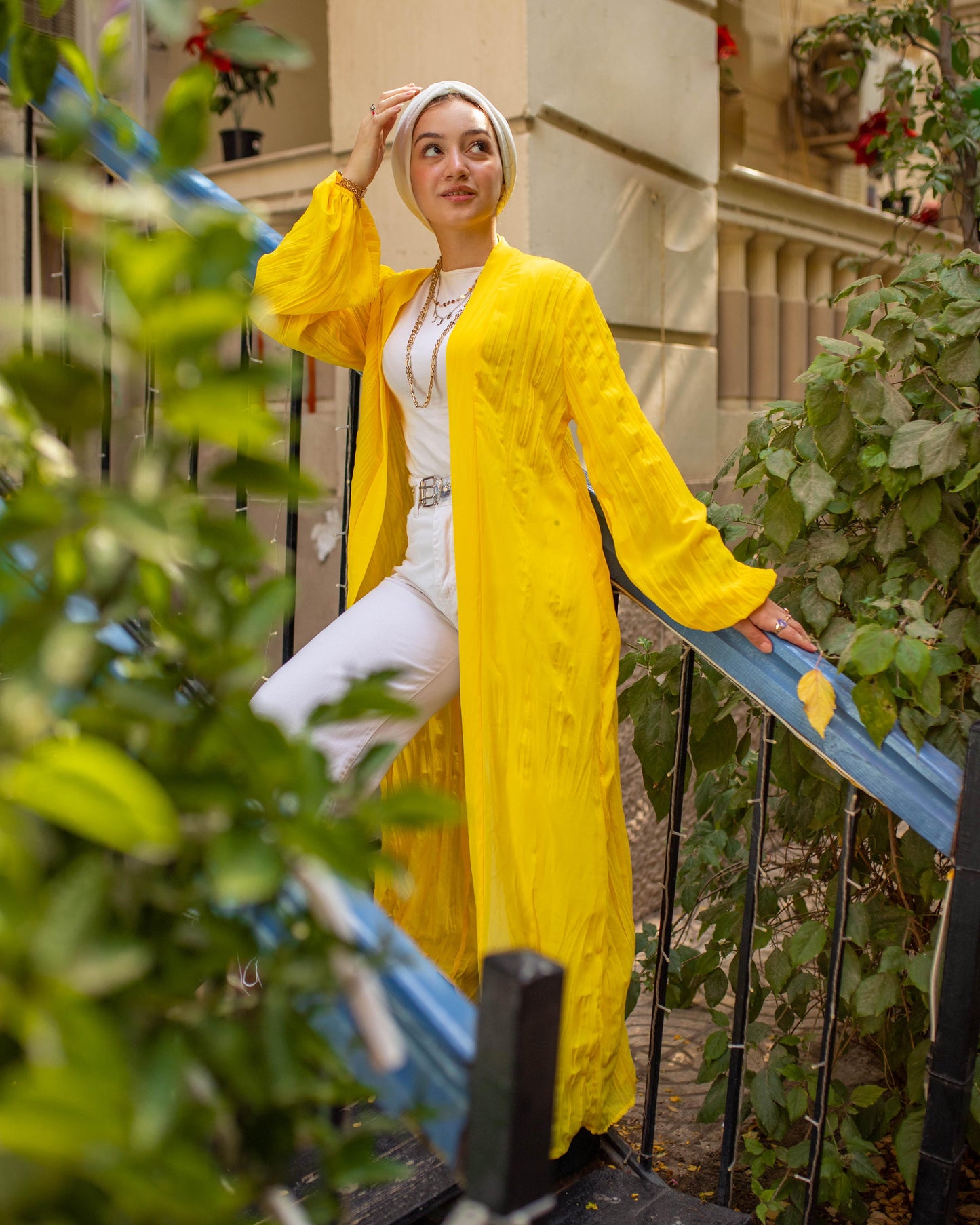 ASHYA PLEATED CARDIGAN