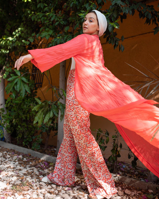 ASHYA PLEATED CARDIGAN