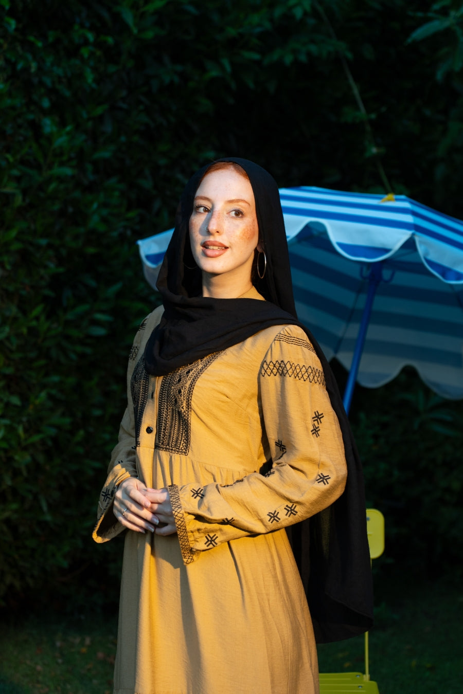 Layali Embroidered Dress