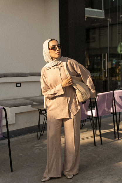 Linen Relaxed Shirt & Pants Set