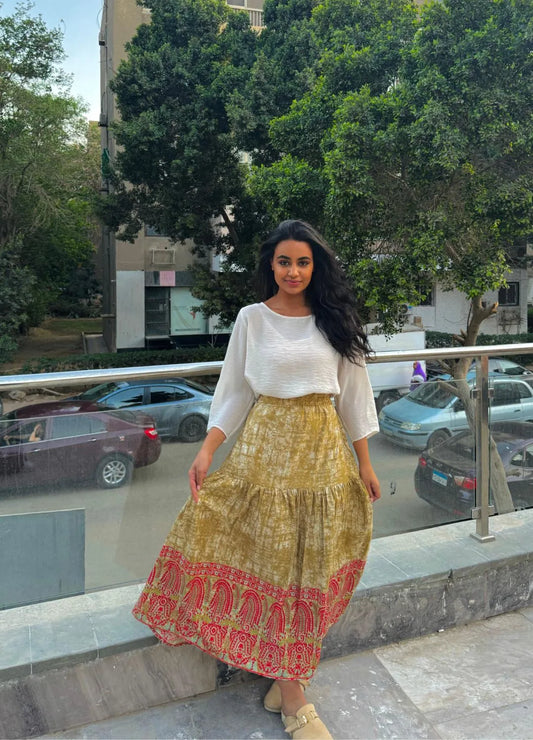 patterned skirt