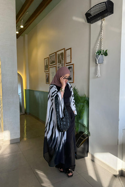 Black and White Cardi