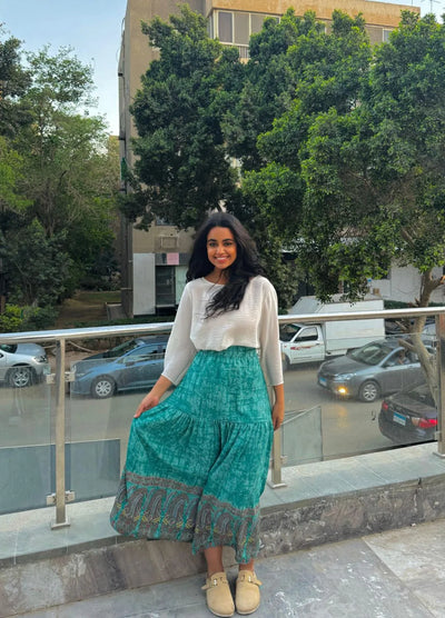 patterned skirt