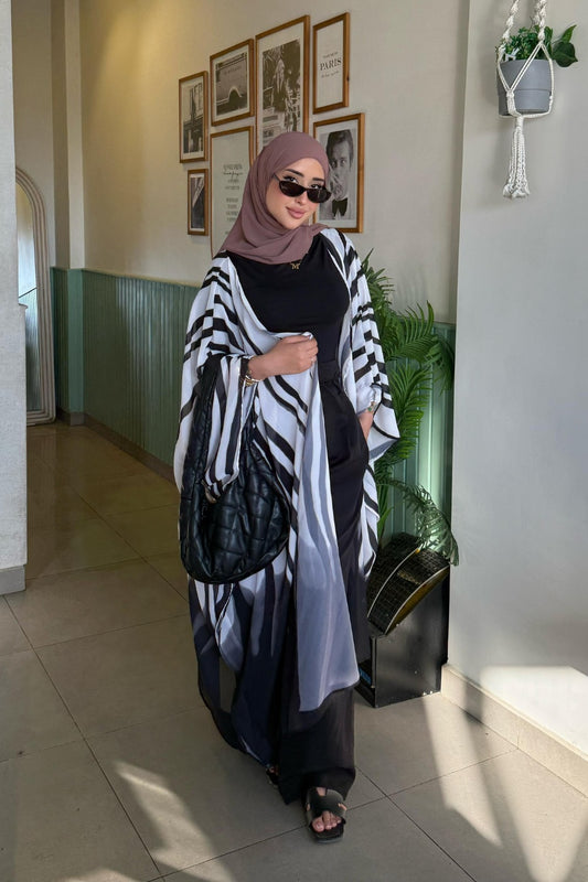 Black and White Cardi