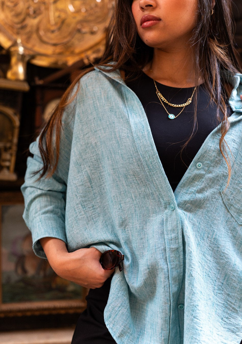 Chic Drape Shirt