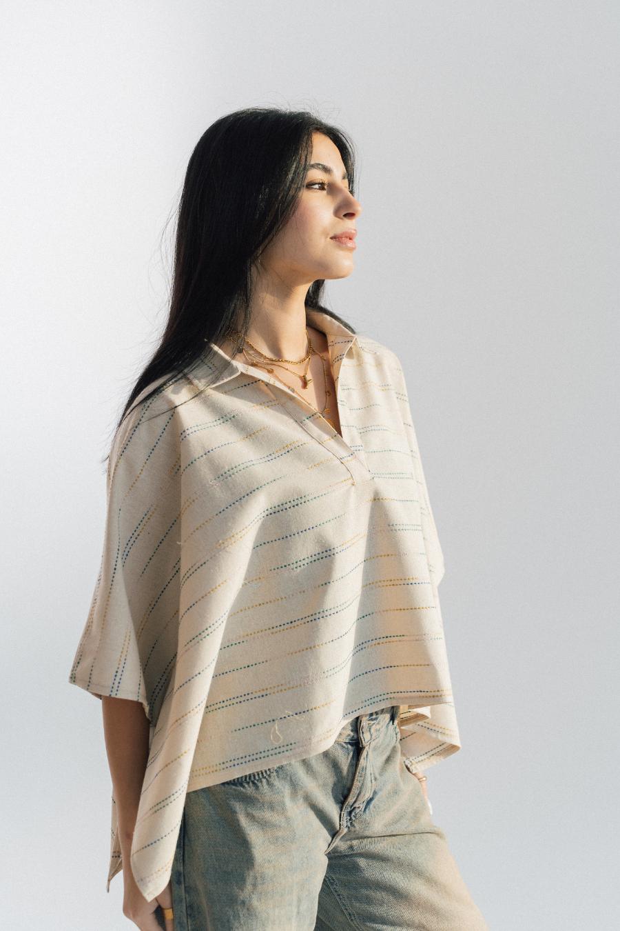 Ashya Pure Linen Top