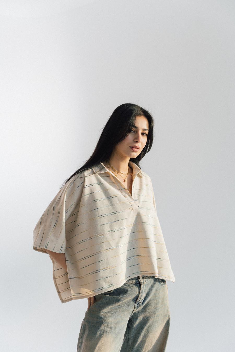 Ashya Pure Linen Top