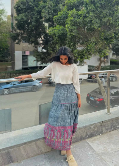 patterned skirt
