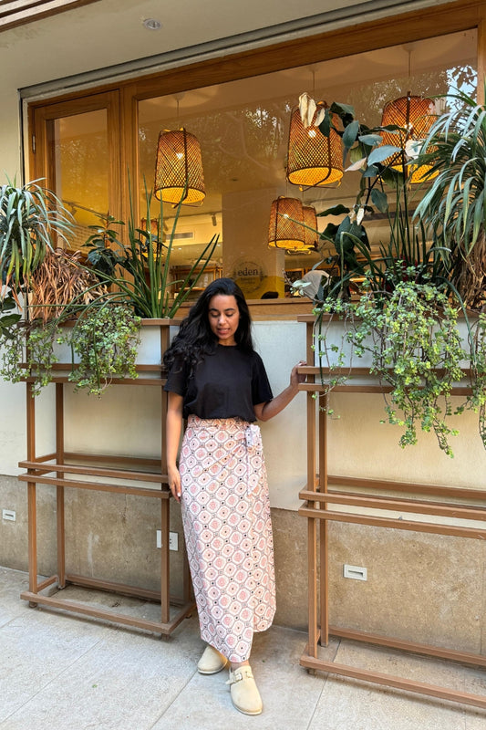 Geo Wrap Skirt