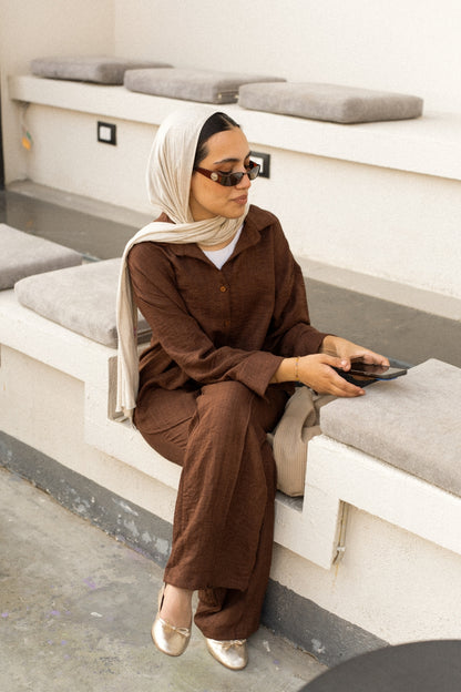 Linen Relaxed Shirt & Pants Set