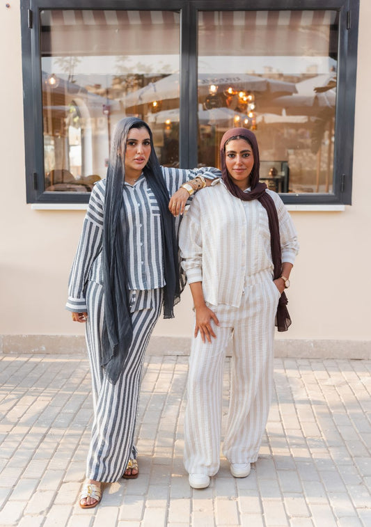 Striped Lounge Set Pants