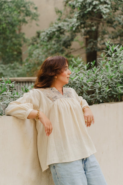 Nour Textured Blouse