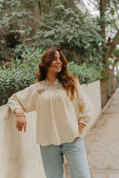 Nour Textured Blouse
