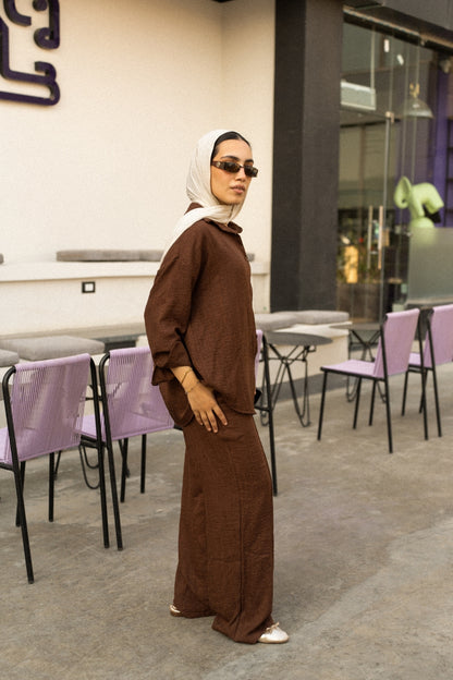 Linen Relaxed Shirt & Pants Set