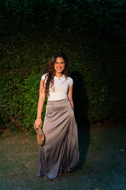 Ashya Satin Skirt