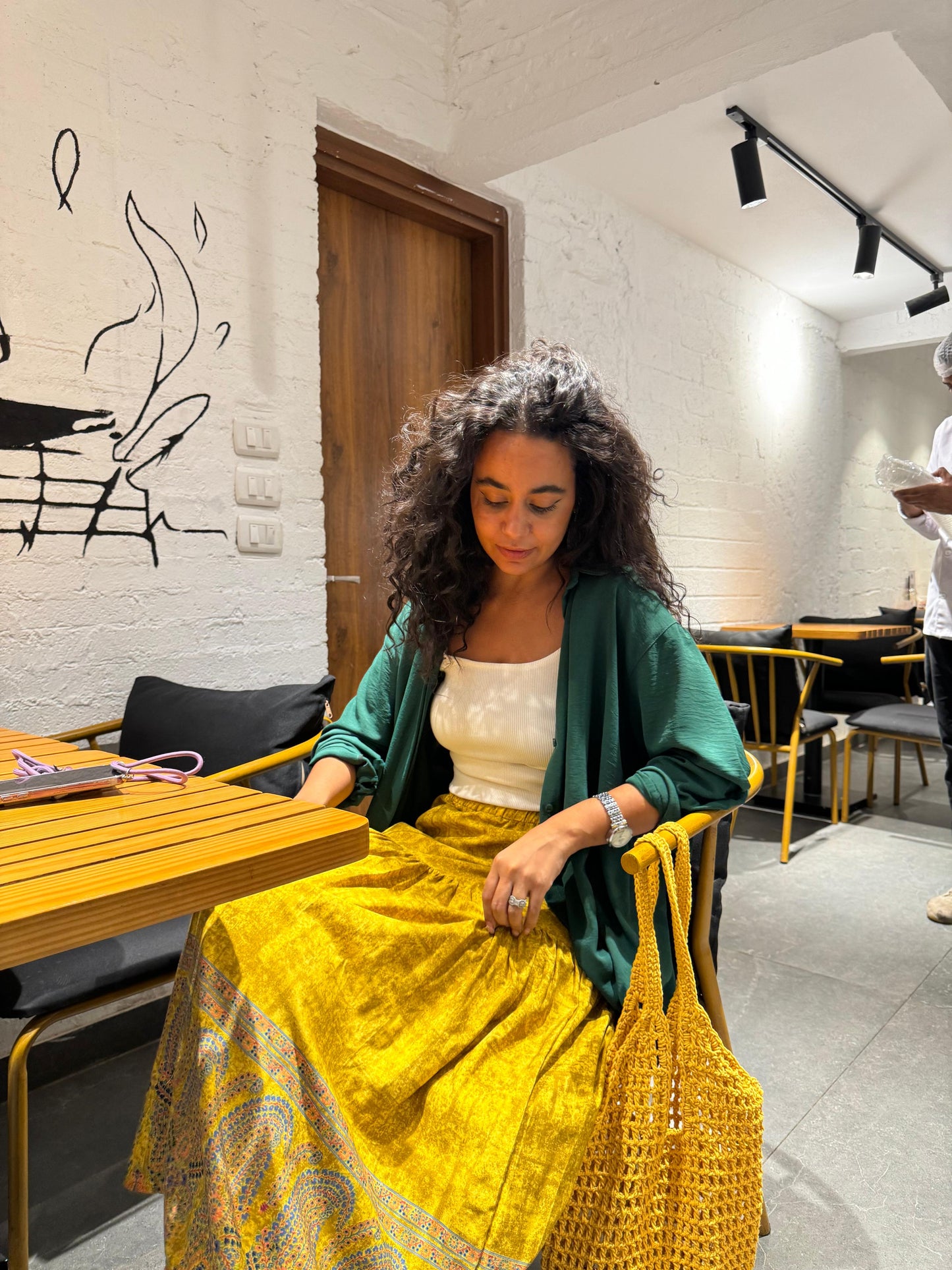 yellow Ashya indian skirt