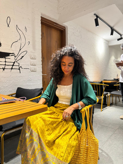 yellow Ashya indian skirt