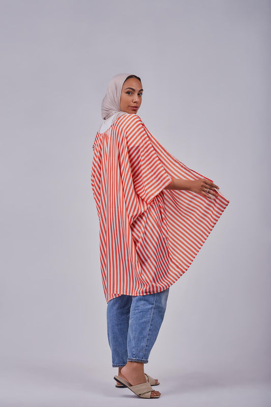 Orange ashya kimono