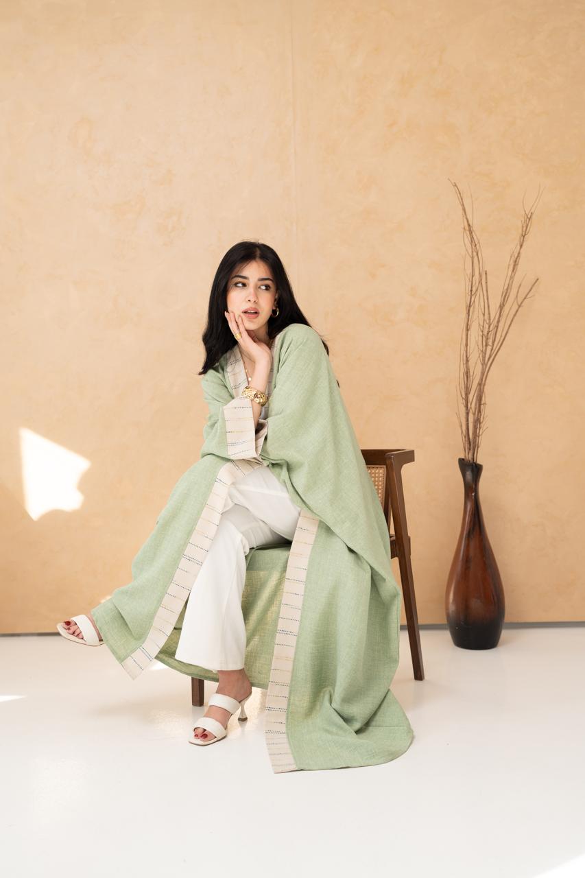 Ashya linen abaya